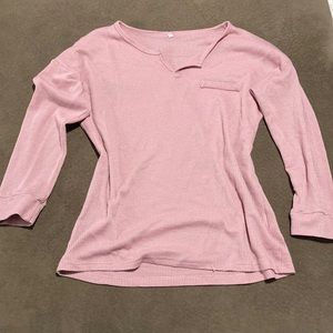 Size large pink thermal shirt